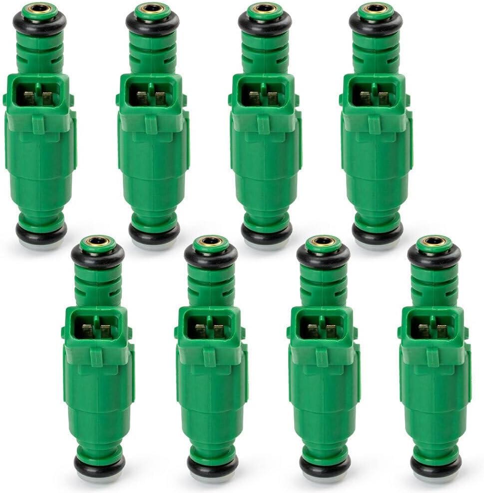 ya 10 9.16 baidi 8Pcs Green Giant Fuel Injector fits for Ford TBI LT1 LS1 LS6 440cc 0280155968