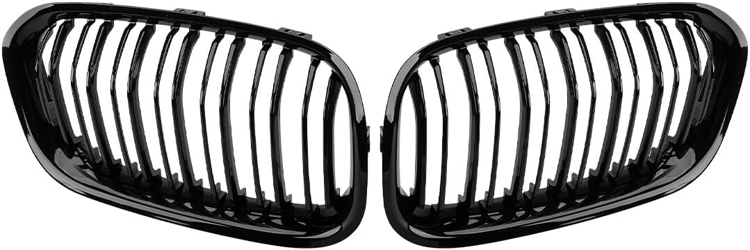 ya 2 8.15 Gloss Black Kidney Grille Grill Dual Line Fit for BMW 1 Series F20 F21 2015-2020