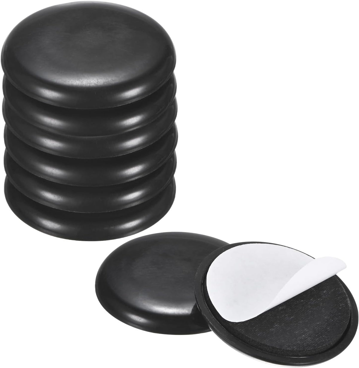 ya 26 10.21 baidi 8-Pack Furniture Sliders 1.8 Diameter Self-Adhesive Mover Glides Round [Black]