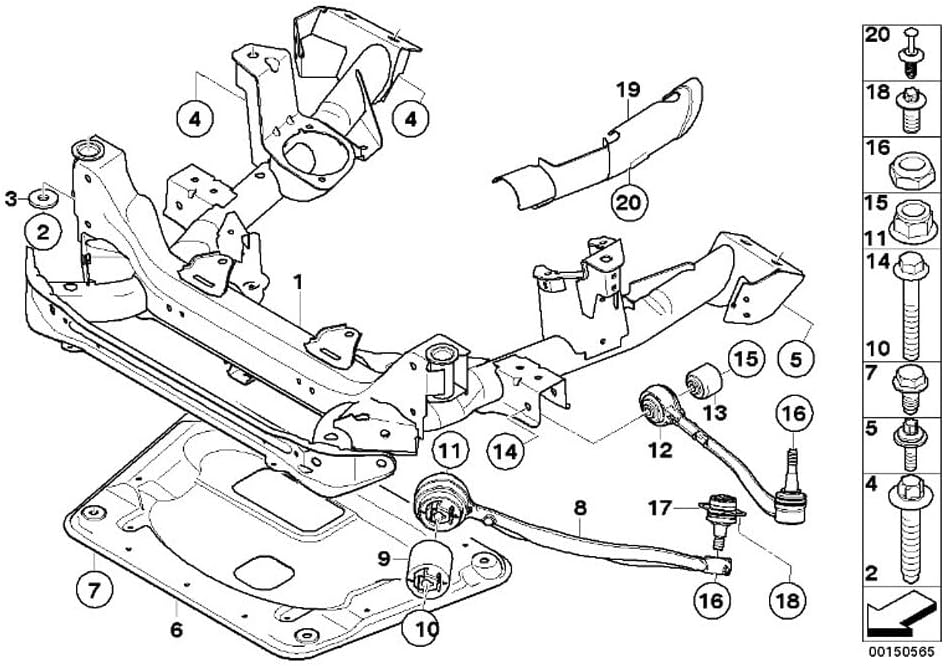 ya 5 8.10 2PcsFront Suspension Control Arms W/Ball Joint L/R for 04-10 for BMW X3 31103451881