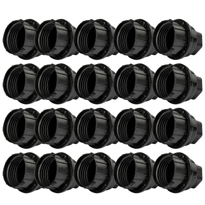 ya 10 9.16 baidi 20PCS Black Plastic Wheel Lug Nut Caps Replace Kits Fit for GM 9593028 9593228