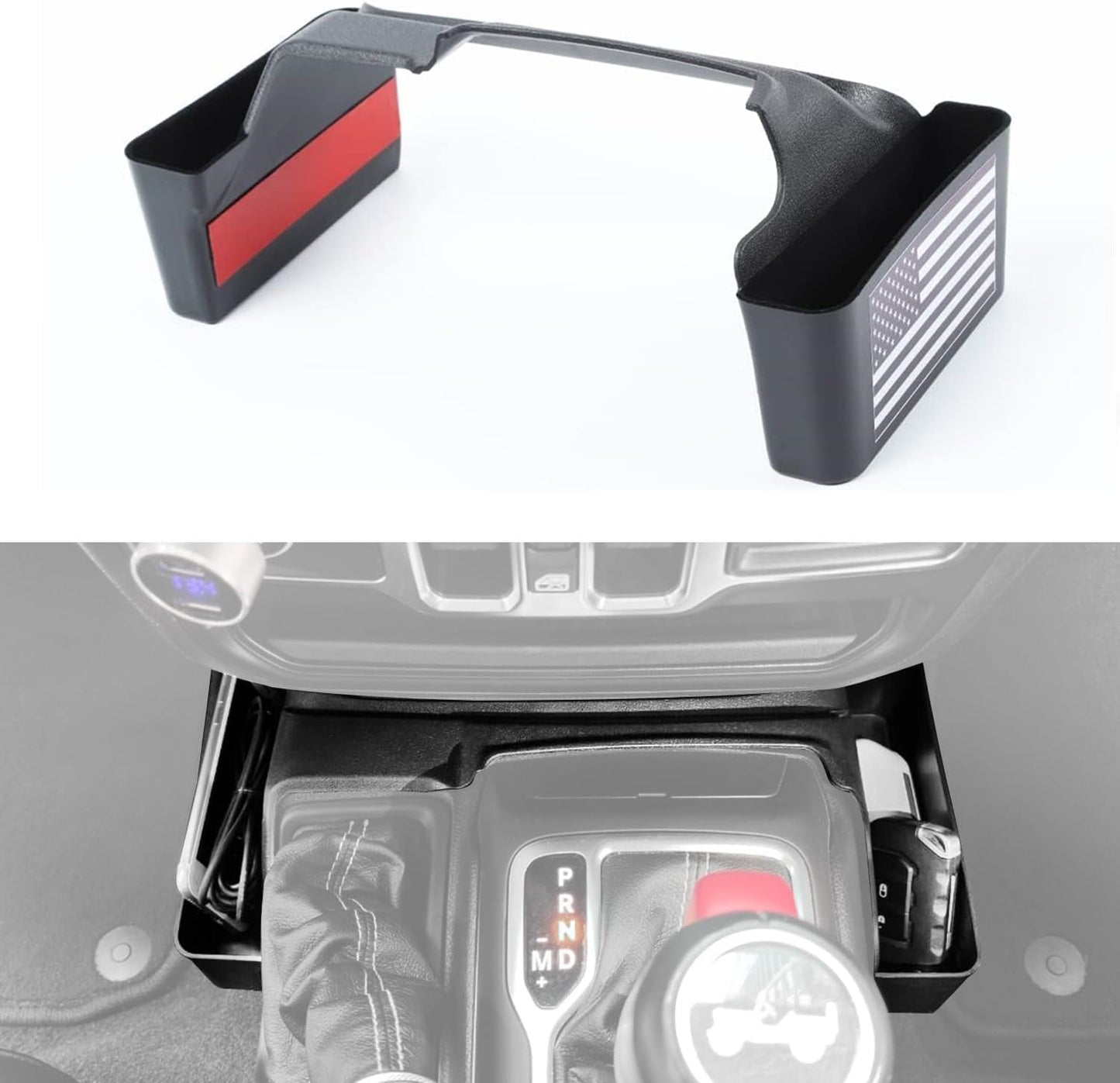 ya 5 8.10 For 2020-2025 for Jeep Gladiator Center Console Shifter Storage Box Gear Shift Trays