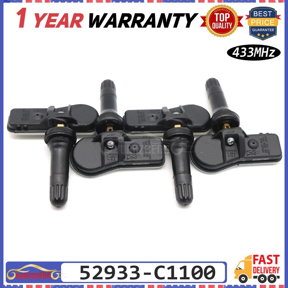 ya 4 8.8 4pcs TPMS Tire Pressure Monitoring Sensor for Hyundai Sonata for Tucson 52933-C1100