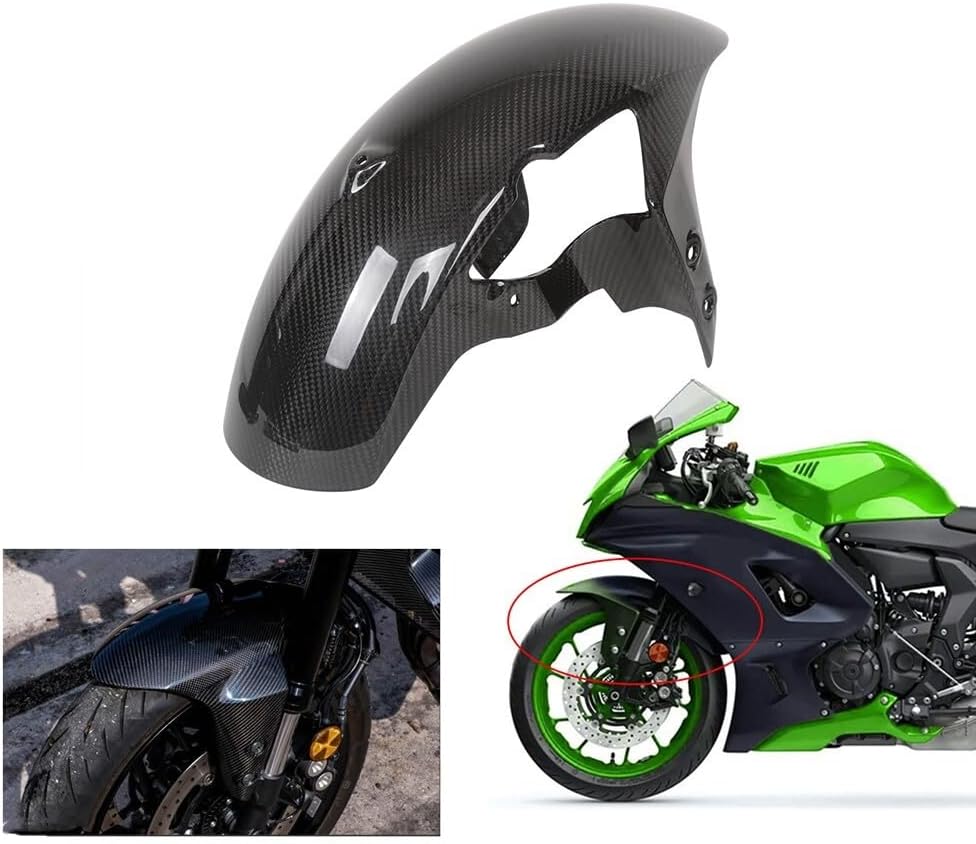ya 7 8.24 baidi 100% Carbon Fiber Front Fender Protector for Yamaha R7 - Glossy
