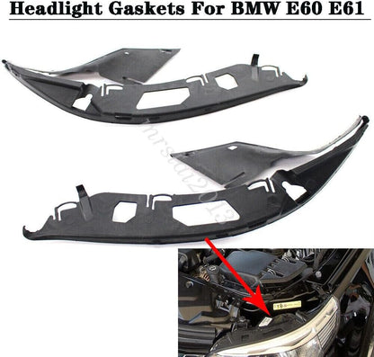 ya 6 8.24 baidi Pair Headlight Headlamp Gaskets Sealing for BMW E60 E61 525xi 528i 530i 525i