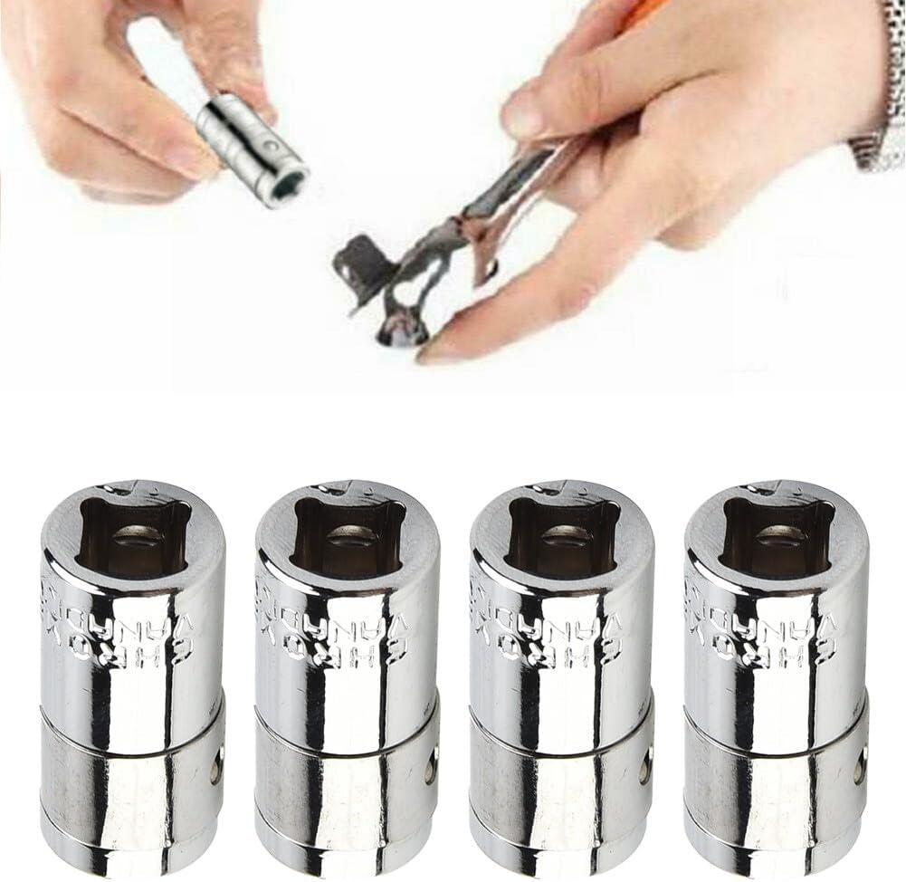 ya 14 9.20 baidi 1/4Inch Square Drive To 1/4 Hex Shank Socket Bits Converter Screwdriver Adapter-1
