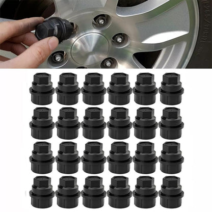 ya 10 9.16 baidi 24x Wheel Lug Nut Insert Caps for Chevrolet K3500 for GMC Savana 1500 2500-