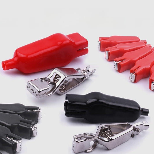 ya 16 10.20 baidi for Alligator Clip Electrical for Jumper Clips Red and Black with Sheath 20A