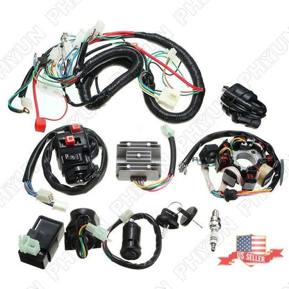 ya 4 8.14 Motorcycle 125-250CC Stator CDI Coil Electric Wiring Harness Wire Loom Asse