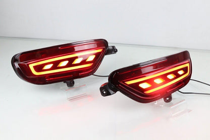 ya 4 8.10 LED Red Rear Fog Light Tail Bumper Brake Light Kit for Mazda CX-5 2017-21