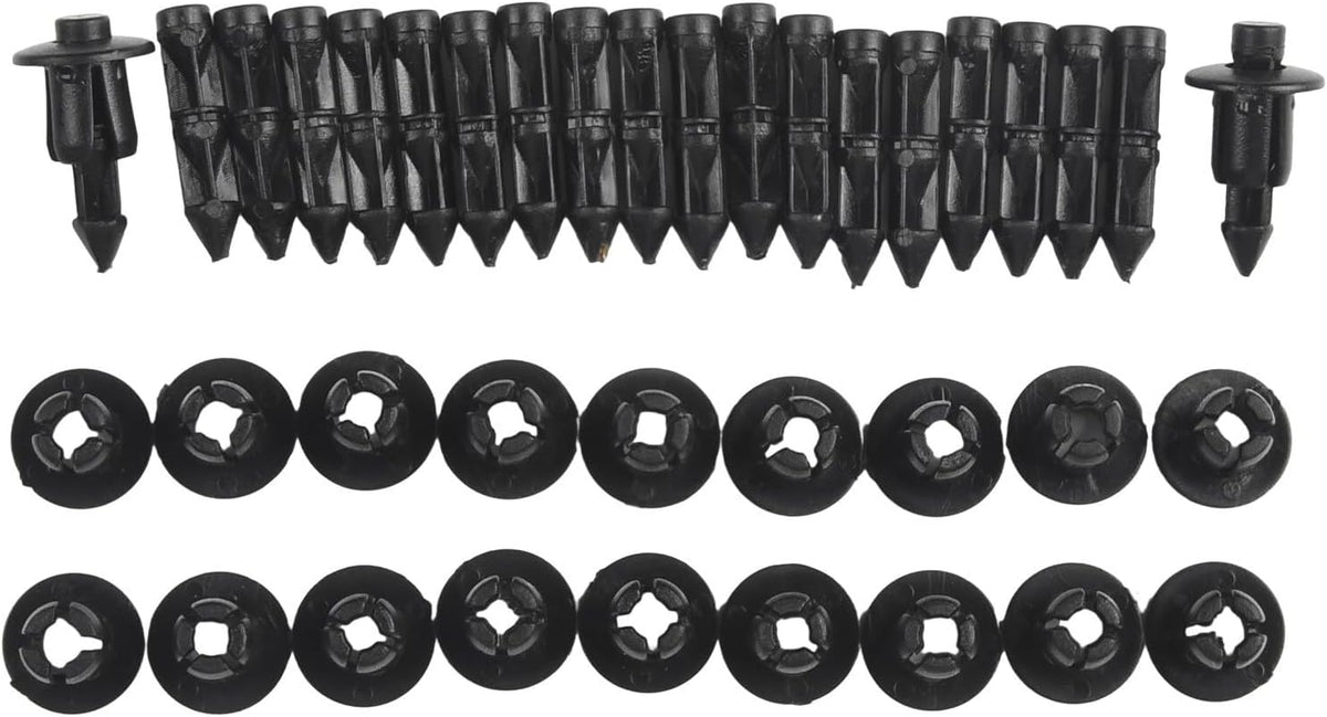 ya 13 9.15 baidi 20*Panel Fastener Clips 6mm Bike Black Fairing For- for for Suzuki-Rivet