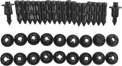 ya 13 9.15 baidi 20*Panel Fastener Clips 6mm Bike Black Fairing For- for for Suzuki-Rivet