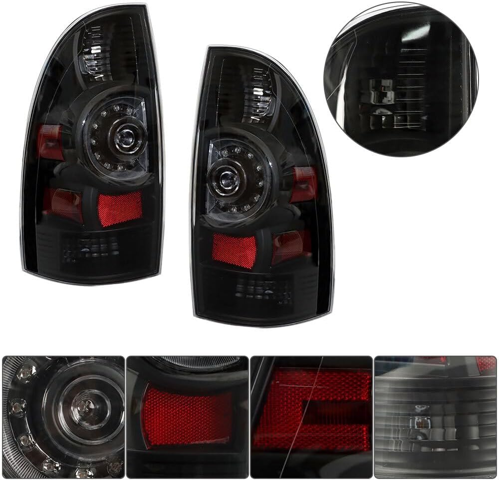 ya 10 9.16 zhengce A pair of tail lights fits 2005-2015 for Toyota Tacoma lights L+R LED red r