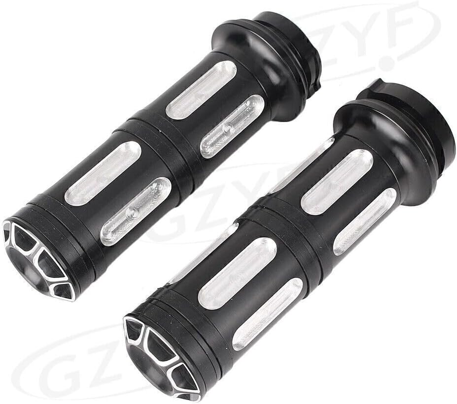 ya 6 8.24 baidi 2X CNC 1 Handlebar Hand Grips for Harley Touring Road Street Glide 1996-2007