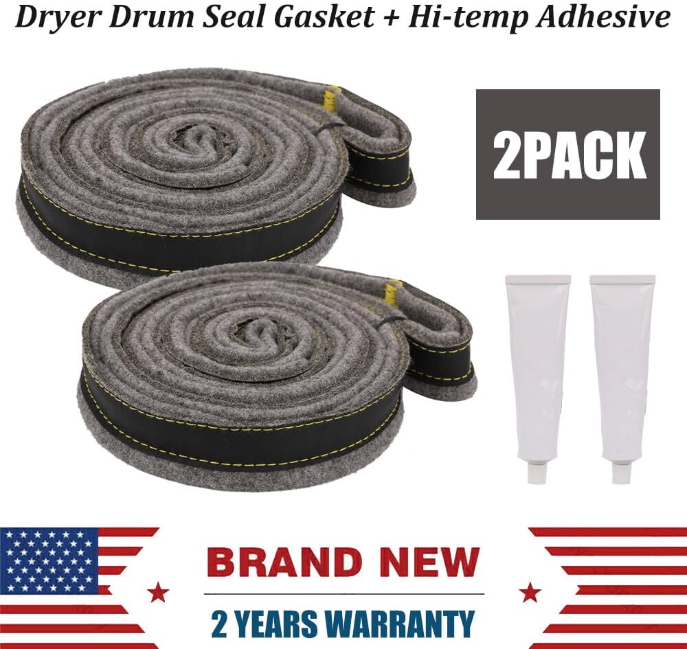ya 26 10.21 baidi 2-Pack of Dryer Drum ing gaskets with Adhesive for DC97-07618A and DC97-14849E -