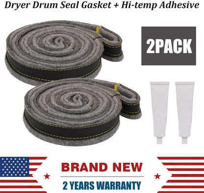 ya 26 10.21 baidi 2-Pack of Dryer Drum ing gaskets with Adhesive for DC97-07618A and DC97-14849E -