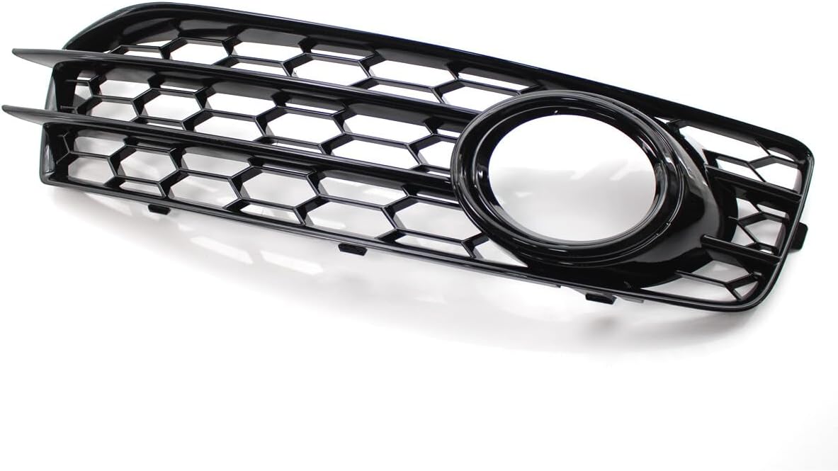 ya 10 9.16 zhengce for Audi A3 8P S Line 2009-12 Honeycomb Fog Light Lamp Grill Cover Glossy B