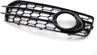 ya 10 9.16 zhengce for Audi A3 8P S Line 2009-12 Honeycomb Fog Light Lamp Grill Cover Glossy B