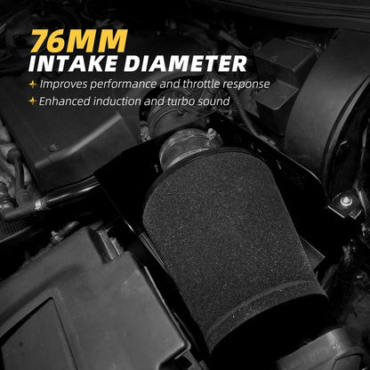 ya 13 9.15 baidi 3 76mm High Flow Inlet Foam Air Filter Cleaner Cold Air Intake Cone Replacement