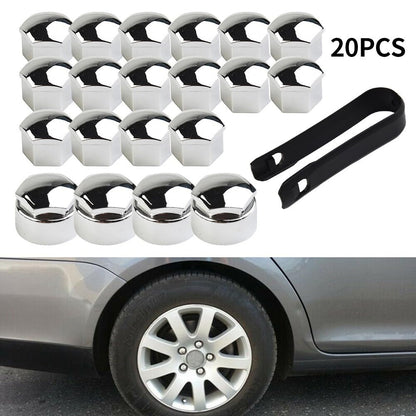 ya 10 9.16 baidi New Nut Cap Wheel Bolts Wheel Set New 20x 17mm ABS Plastic Easy to Fit