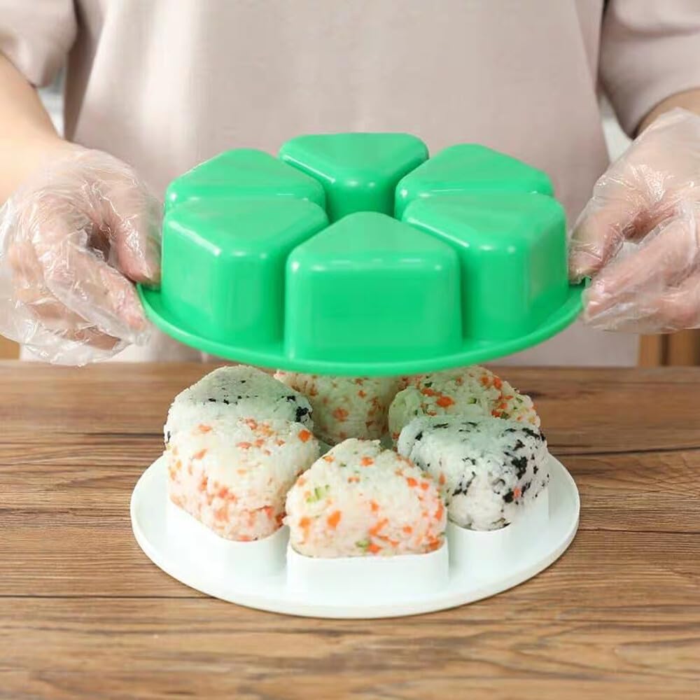 ya 14 9.20 baidi 1PC Home Rice Mould 6 in 1 Sushi Maker Kitchen Tool New-1