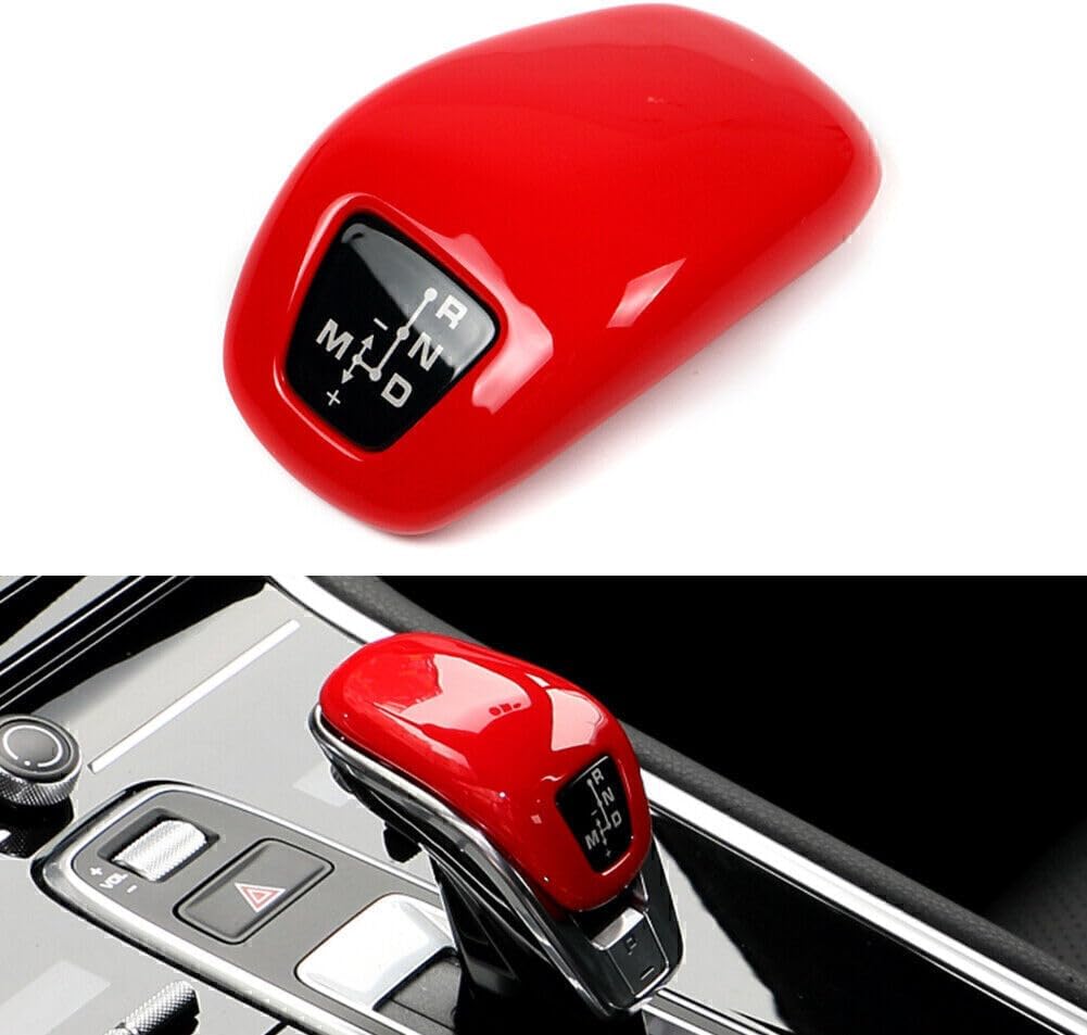 ya 4 8.24 baidi Car Gear Shift Knob Cover Trim Fit for Porsche for PANAMERA 971 Chassis G2 2017-2020 Red