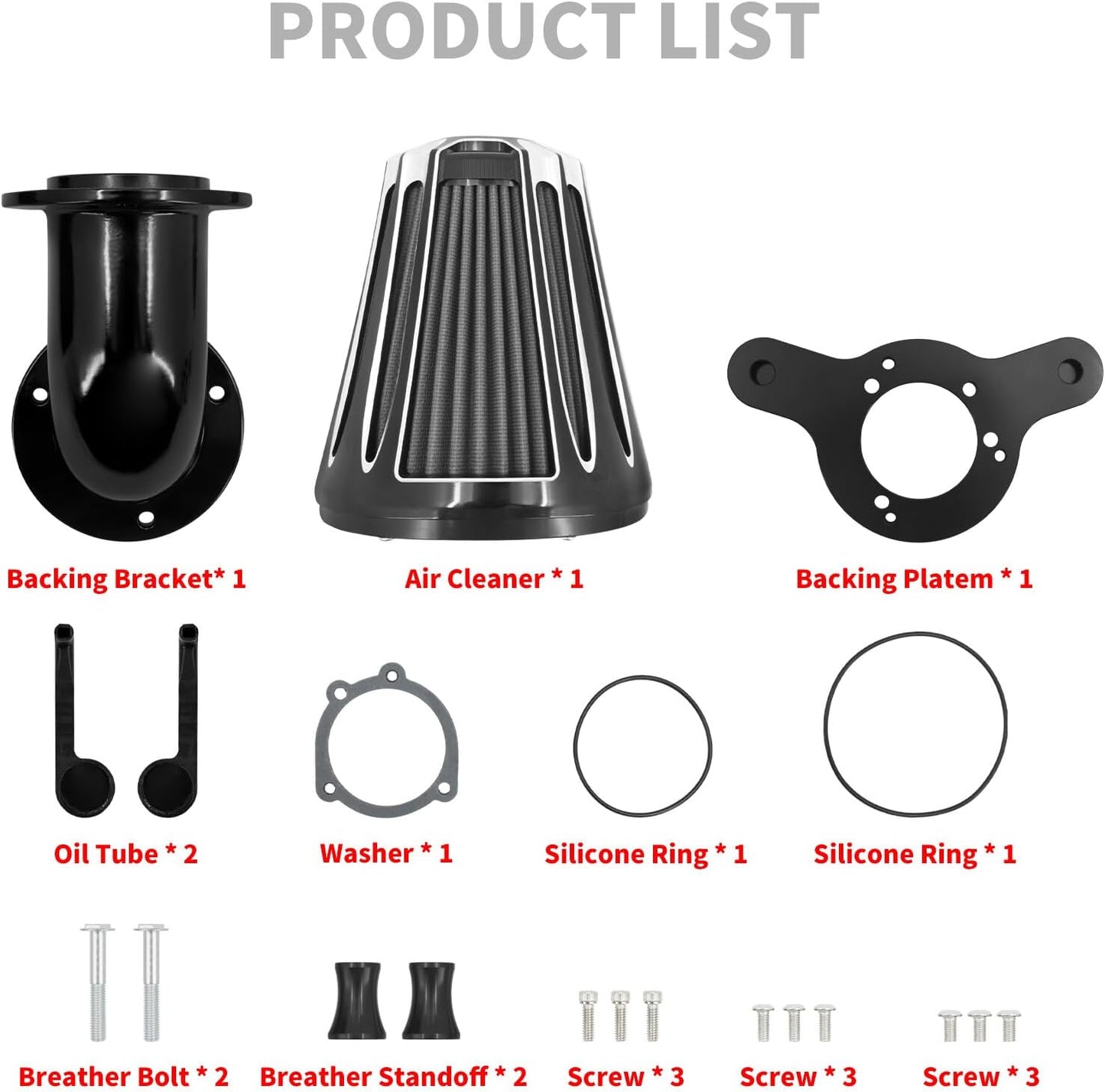 ya 8 8.24 baidi Cone Air Cleaner Filter Gray Element for Harley Touring Road Electra Glide 00-07