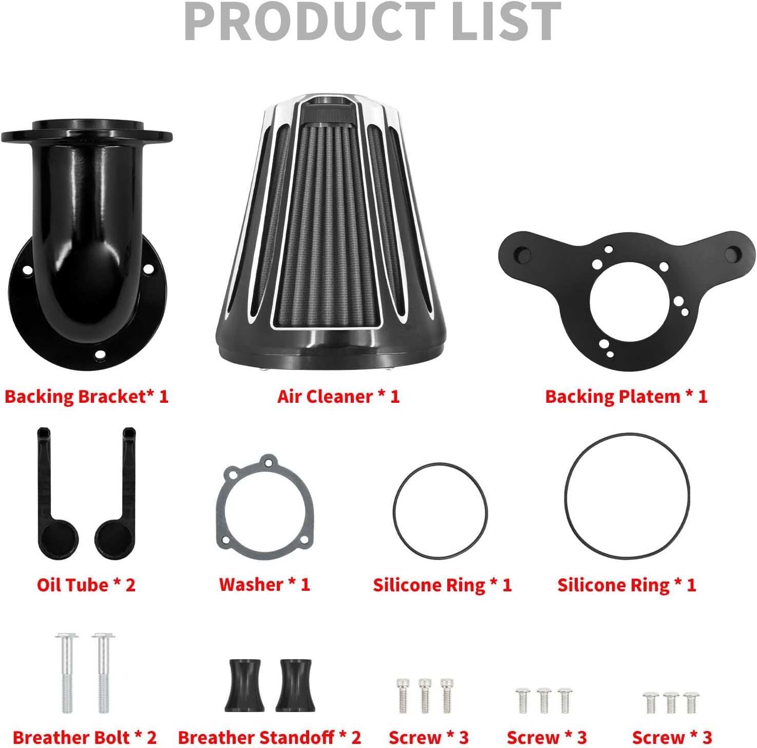 ya 8 8.24 baidi Cone Air Cleaner Filter Gray Element for Harley Touring Road Electra Glide 00-07