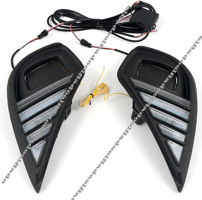 ya 7 8.24 baidi for Toyota Highlander 2020-23 Working LED Fog Lamp Daytime Running Light upgrade