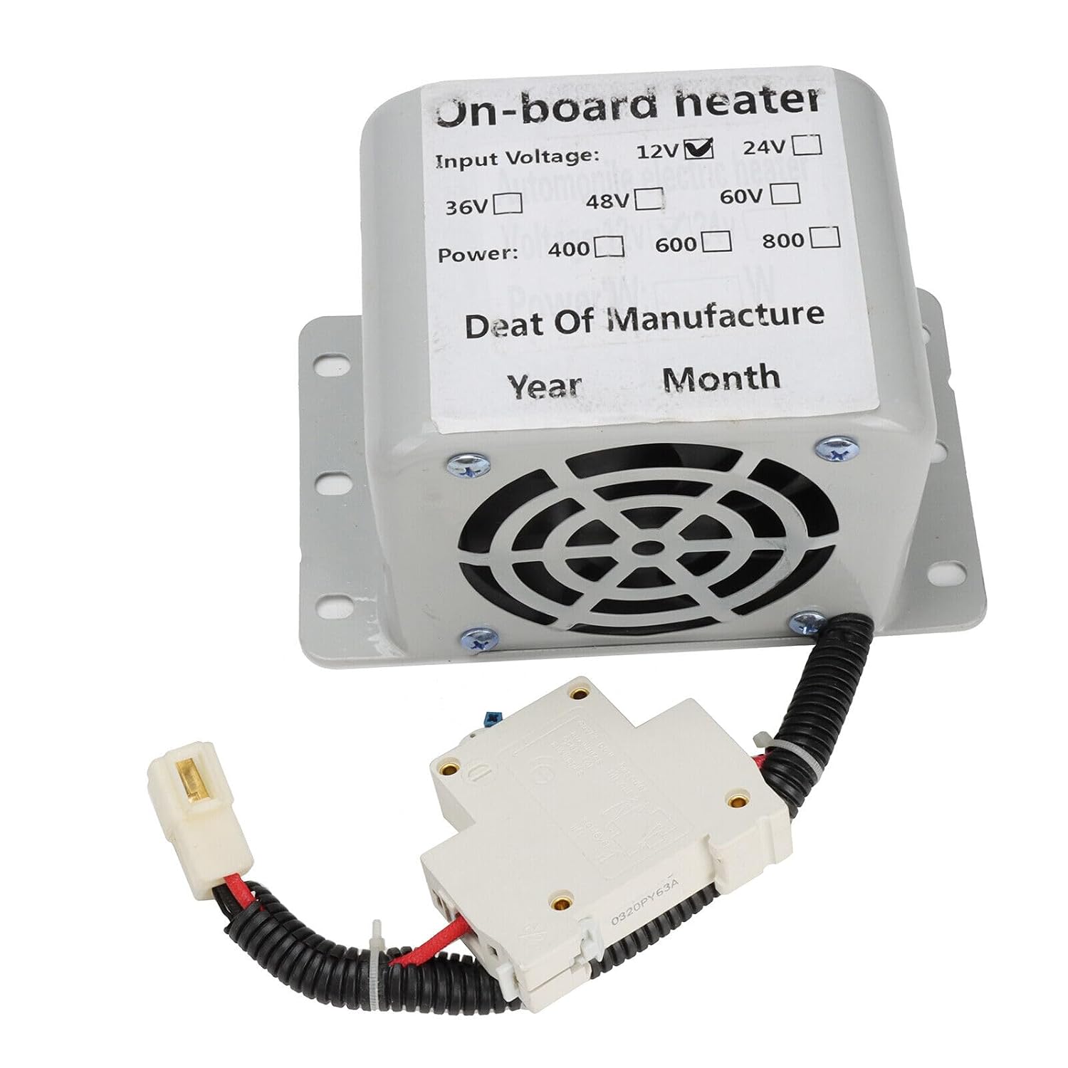ya 6 8.24 baidi 12V Automotive Truck Insulator Instrument Panel Heater Windshield defroster defogger 800W
