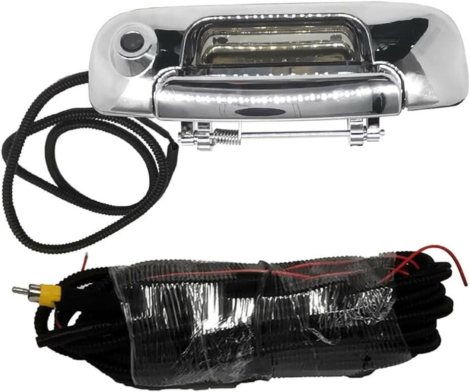 ya 10 9.16 baidi Rear Tailgate Handle w/Camera&Wiring Harness for Dodge for Ram 1500 2500 3500 Chrome