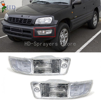 ya 2 8.15 1 pair suitable for Toyota RAV4 1998 1999 transparent front bumper fog lights without bulbs or wires