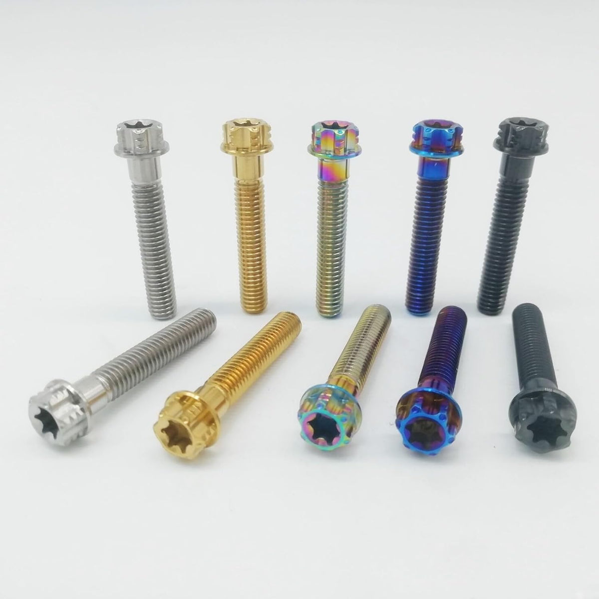 ya 16 10.20 baidi 4pcs Ti Titanium Torx Head Flange Bolt M6x10/15/20/25/30/35/40mm Motorcycle Bolt-1