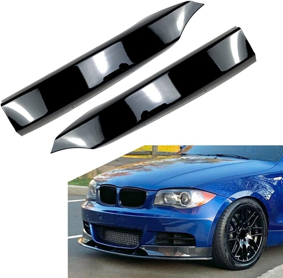 ya 2 8.15 Front Bumper Side Spoiler Lip Protector FIT for BMW 1 Series E82 E88 M-Tech 2008-13