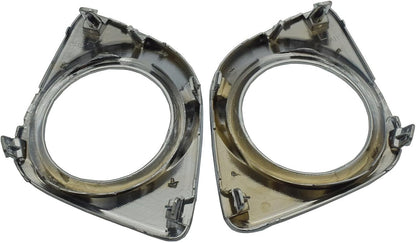 ya 4 8.10 Front bumper fog light hole cover inserted into LH right grip 2 pieces chrome suitable for Toyota Venza 09-12