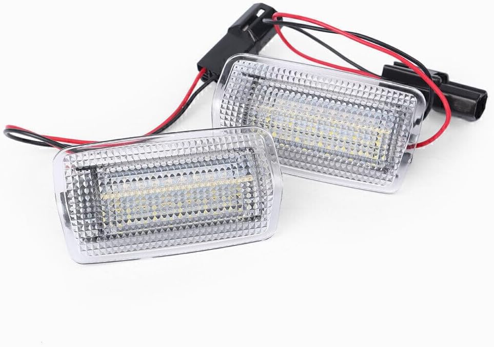 ya 4 8.8 2pcs White and Red No Error Emergency Side Welcome Door LED Lights Fits for Toyota for Lexus 
