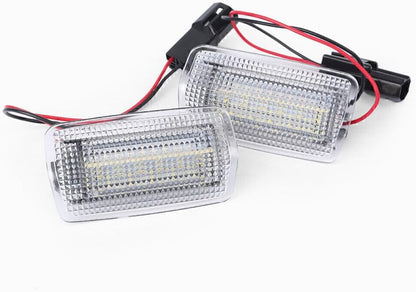 ya 13 9.15 baidi 2pcs White and Red No Error Emergency Side Welcome Door LED Lights Fits for