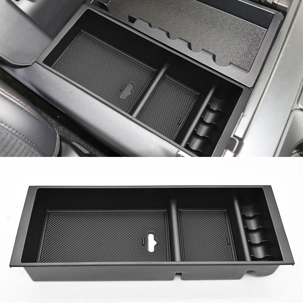 ya 5 8.10 For 2021-2025 for Ford F-150 Car ABS Center Console Armrest Storage Box Organizer