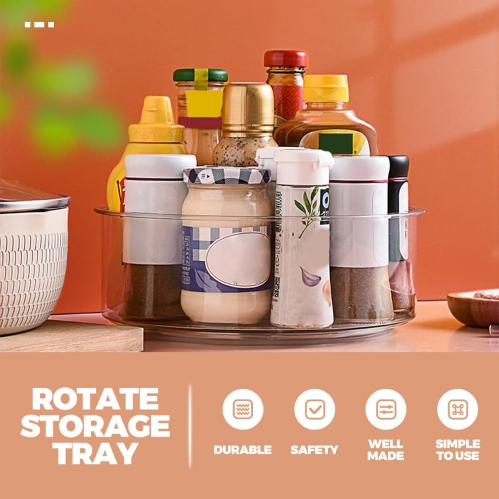 ya 26 10.21 baidi Rotating Shelf Countertop Spice Rack Organizer Stora Tray Kitchen Organiser