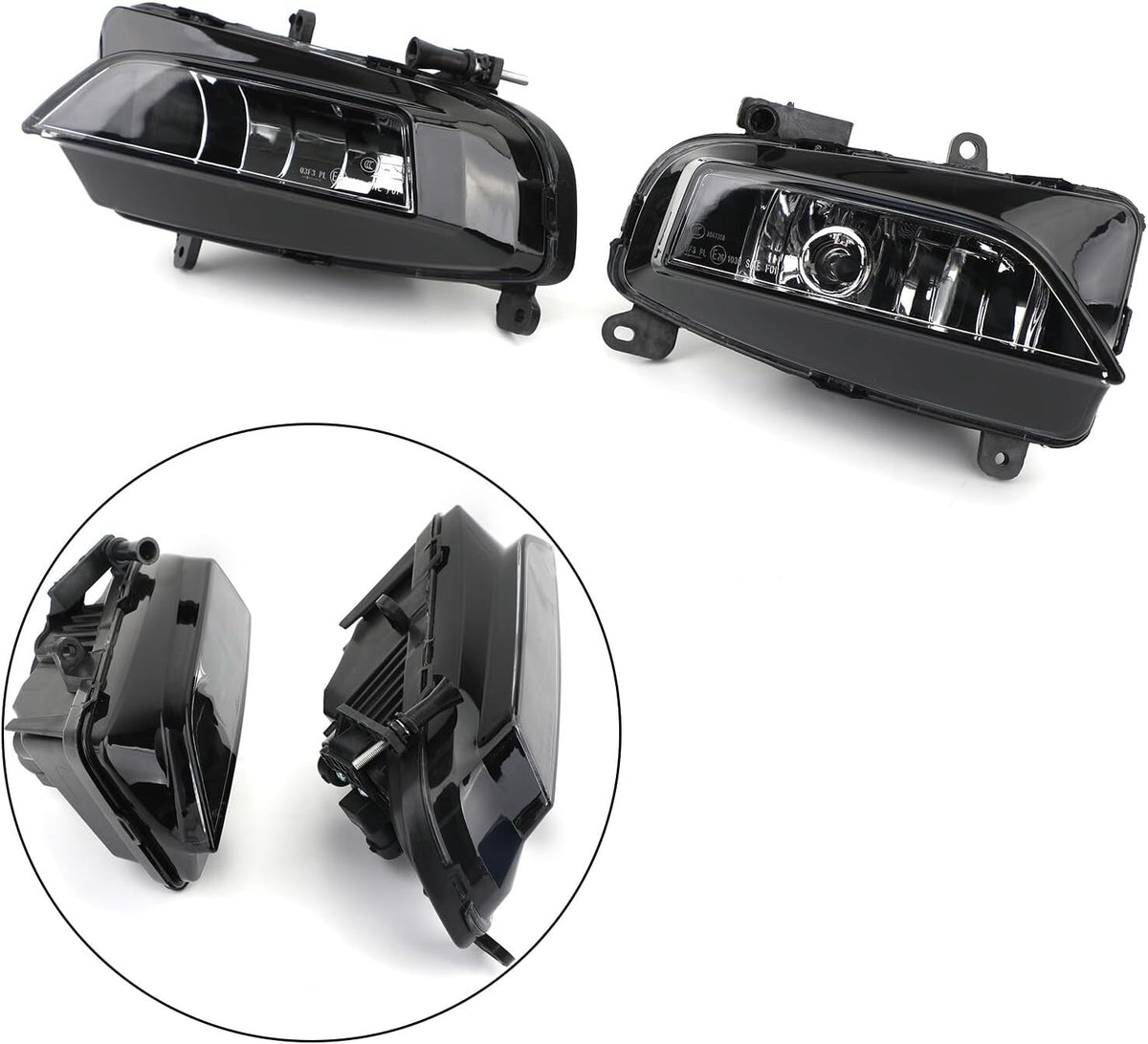 ya 10 9.16 zhengce Pair Front Bumper Halogen Fog Light Lamp for AUDI S4 A4 S-Line B8.5 2013-20