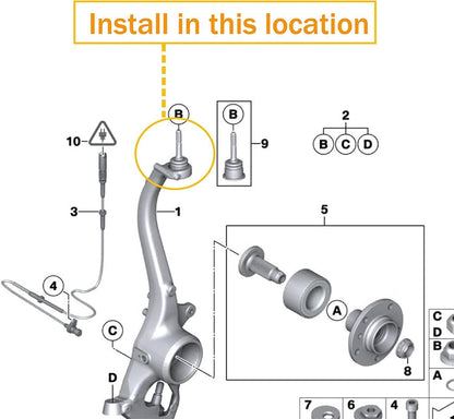 ya 9 10.24 Suitable for for Rolls-Royce for Phantom front joint ball joint OE 31120414733 31216774835/36-