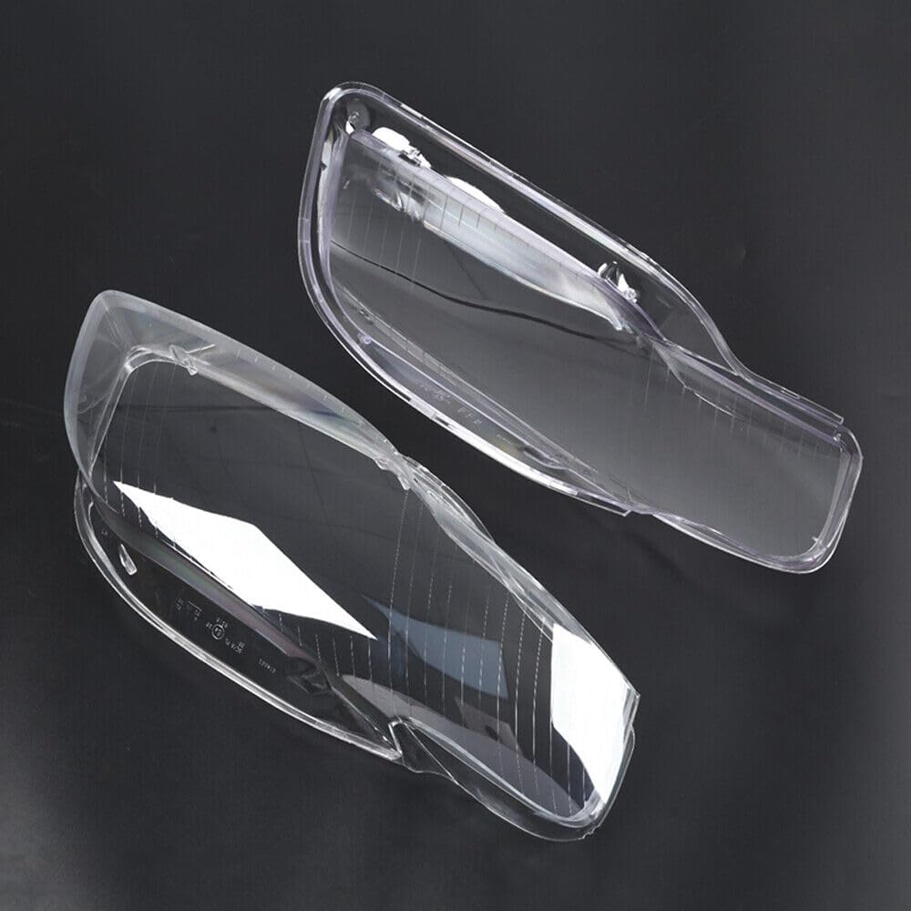 ya 11 9.14 zhengce Pair Headlight Headlamp Lens Cover Clear Lens LH+RH Fit for Audi A4 B7 2005
