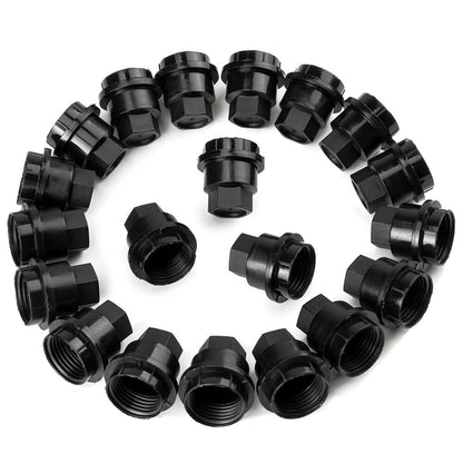 ya 5 8.10 SST of 20 Black Lug Nut Covers 15661036 for GMC Jimmy Sonama for Chevrolet S10 New