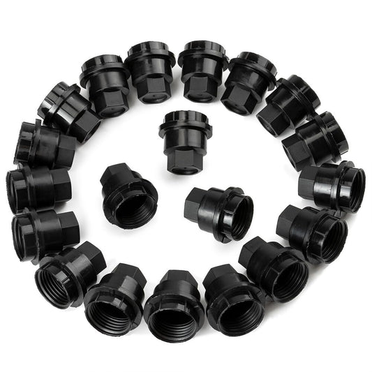 ya 5 8.10 SST of 20 Black Lug Nut Covers 15661036 for GMC Jimmy Sonama for Chevrolet S10 New