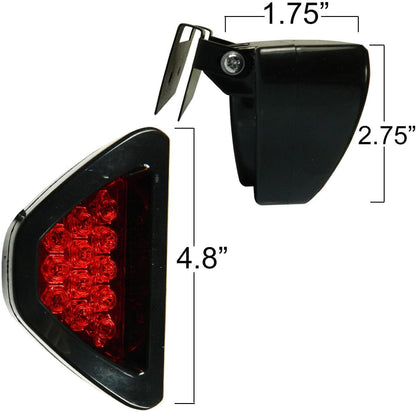ya 14 9.20 zhengce 12V flashing brake tail light LED safety warning triangle No. 3 flashing re-1