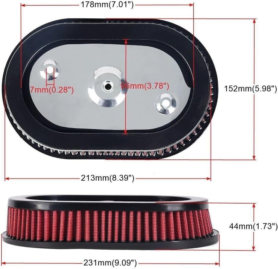 ya 5 8.10 Air Filter Cleaner Element Replacement for Harley M8 Softail 18-23 Touring 17-23