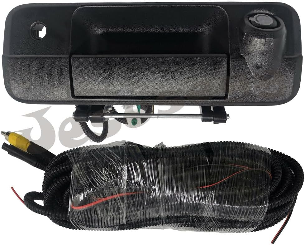 ya 10 9.16 baidi Black Tailgate Handle with Camera & Keyhole for Toyota Tundra 14-21 Tacoma 16-21