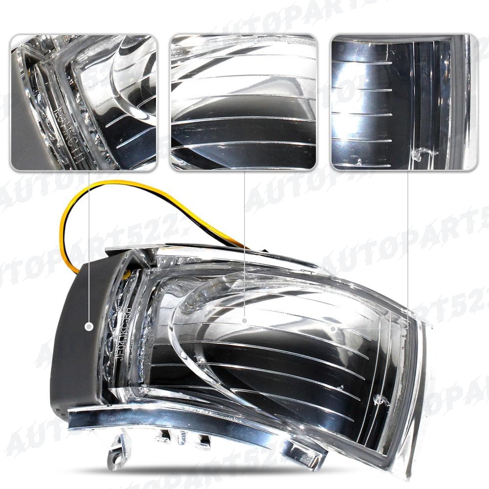 ya 11 9.14 baidiLeft LED Turn Signal Side Mirror Light Lamp Blinkers for VW Beetle 2006-2009