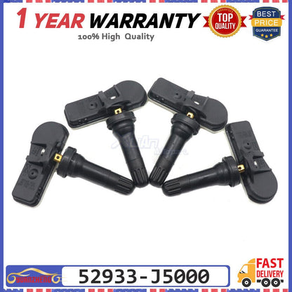 ya 4 8.8 4-Pack 52933-J5000 TPMS Tire Pressure Sensor for Kia Stinger 17-18 G7 433MHz 