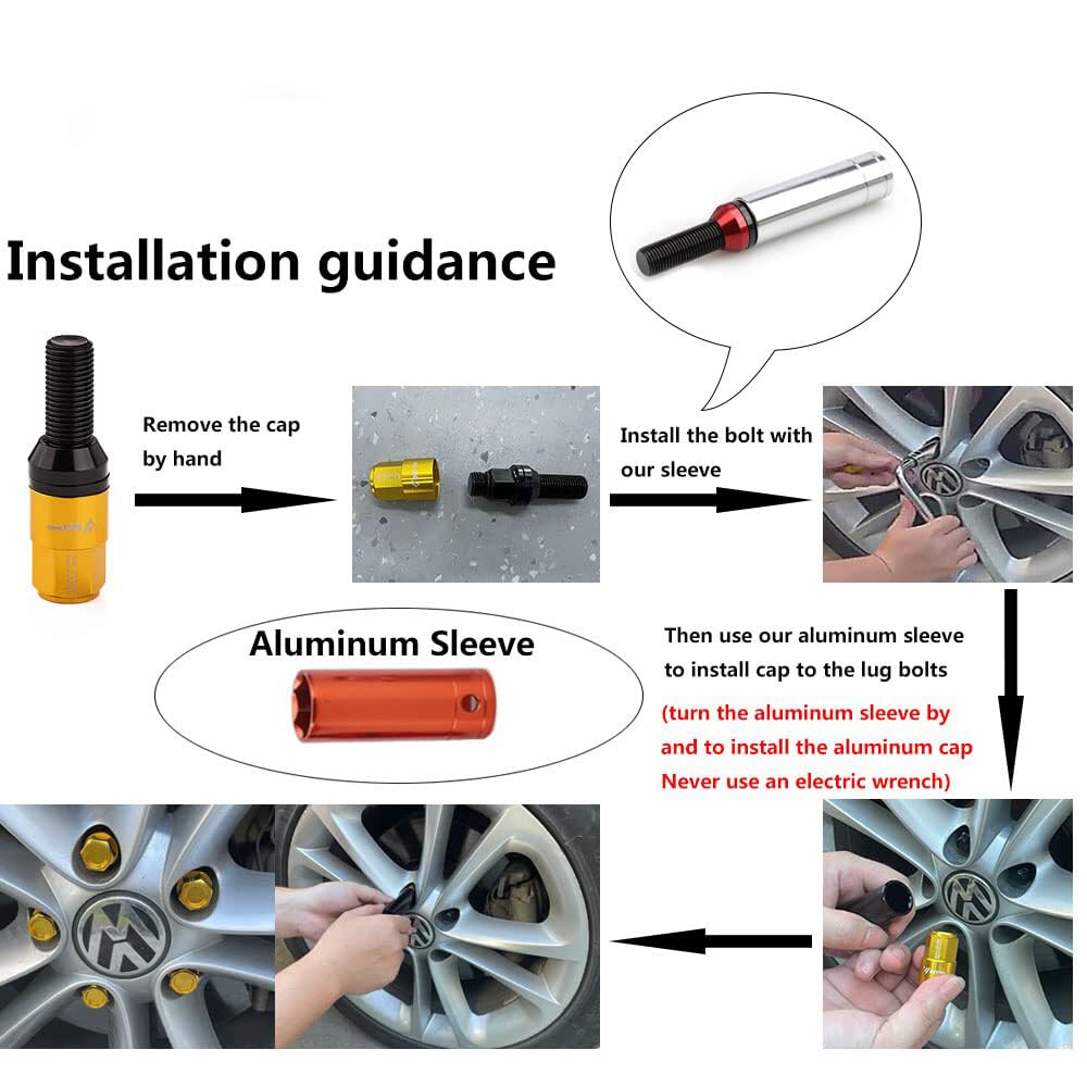 ya 10 9.16 baidi 20x M12x1.25 Wheel Lug Bolt 28mm Shank Cone for SEAT Stud for Most Aftermarket Black